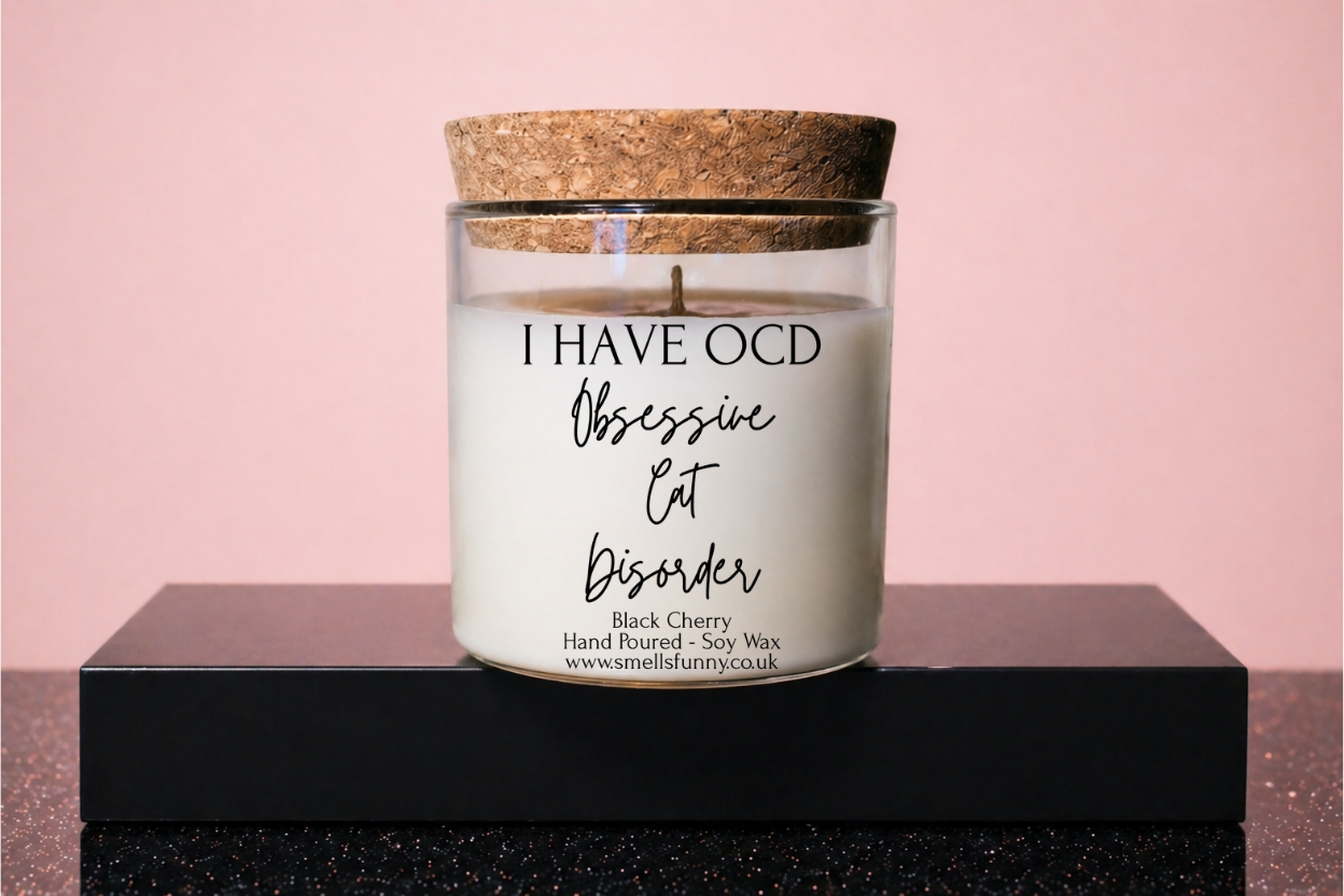 OCD "Obsessive Cat Disorder - Candle (more options)