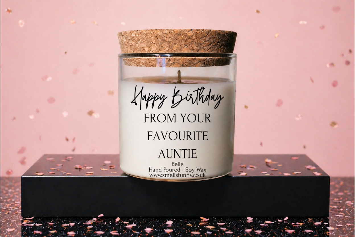 Happy Birthday From Your Favourite Auntie - Candle (more options)